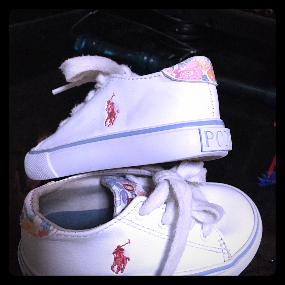 Polo Ralph Lauren tennis shoes for little girls